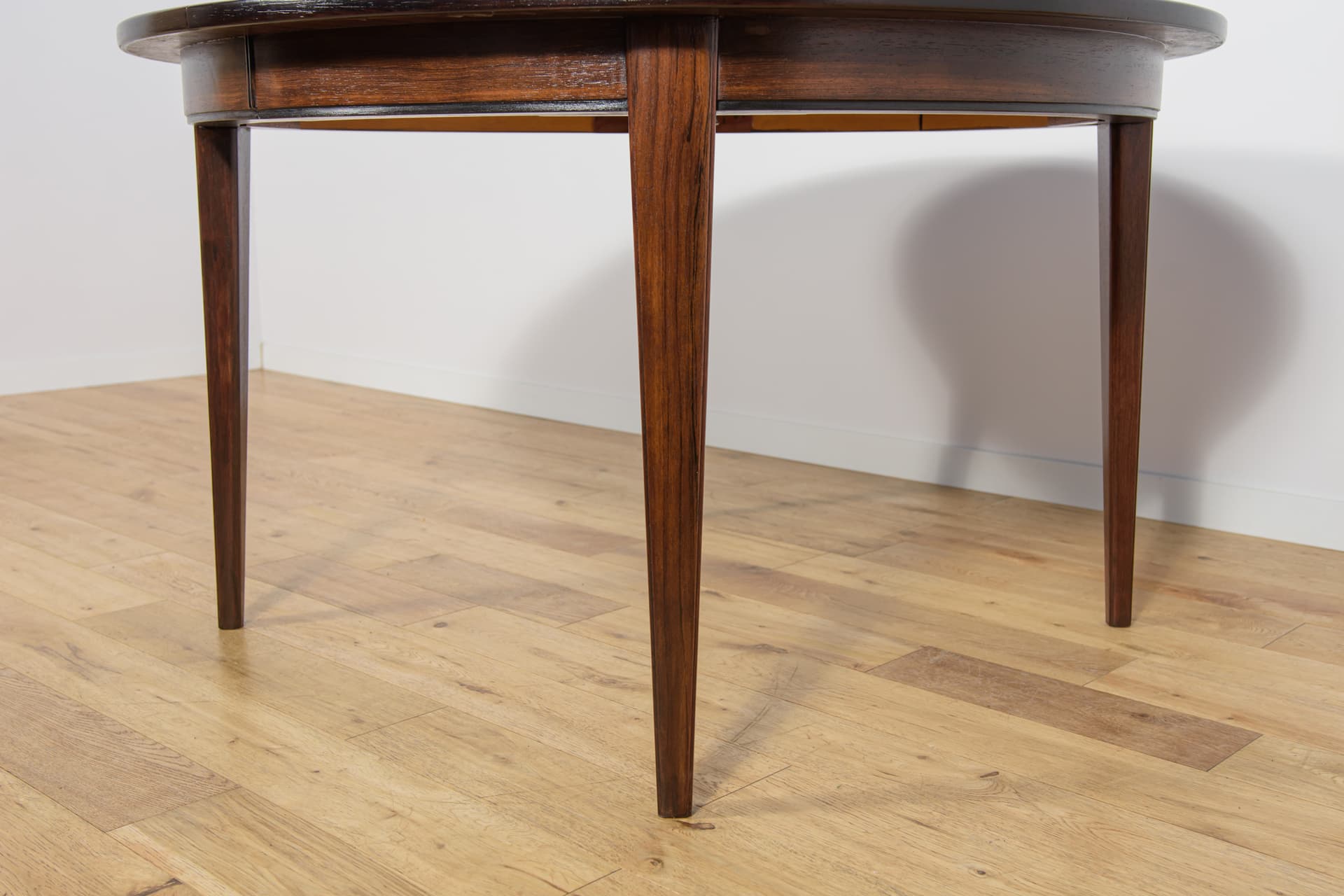 Round Extendable Dining Table Model 55, rosewood, by G. Omann, Omann Jun, Denmark, 1960s. - 291723