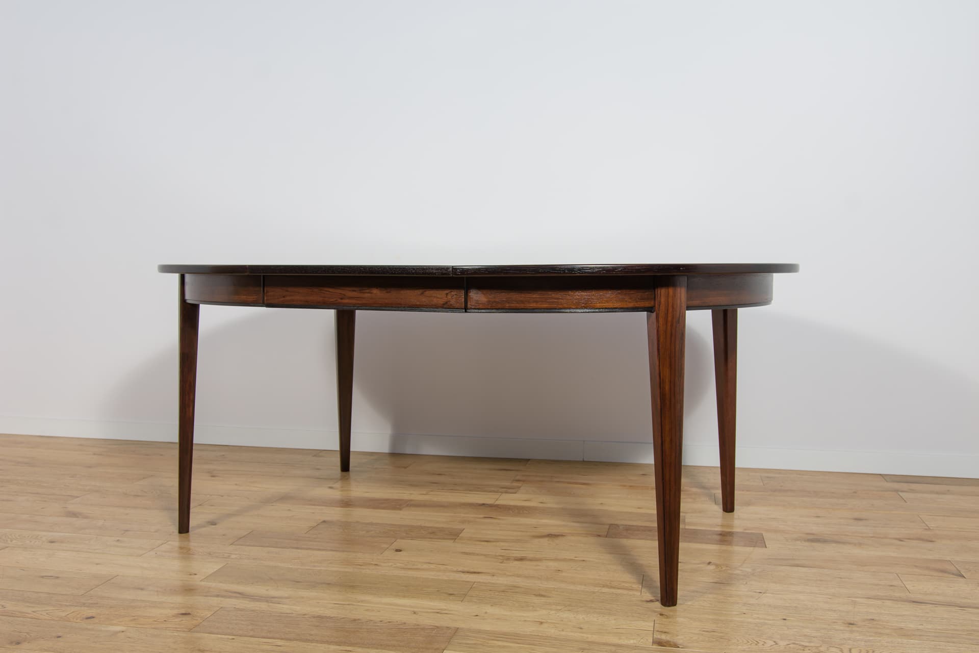 Round Extendable Dining Table Model 55, rosewood, by G. Omann, Omann Jun, Denmark, 1960s. - 291721
