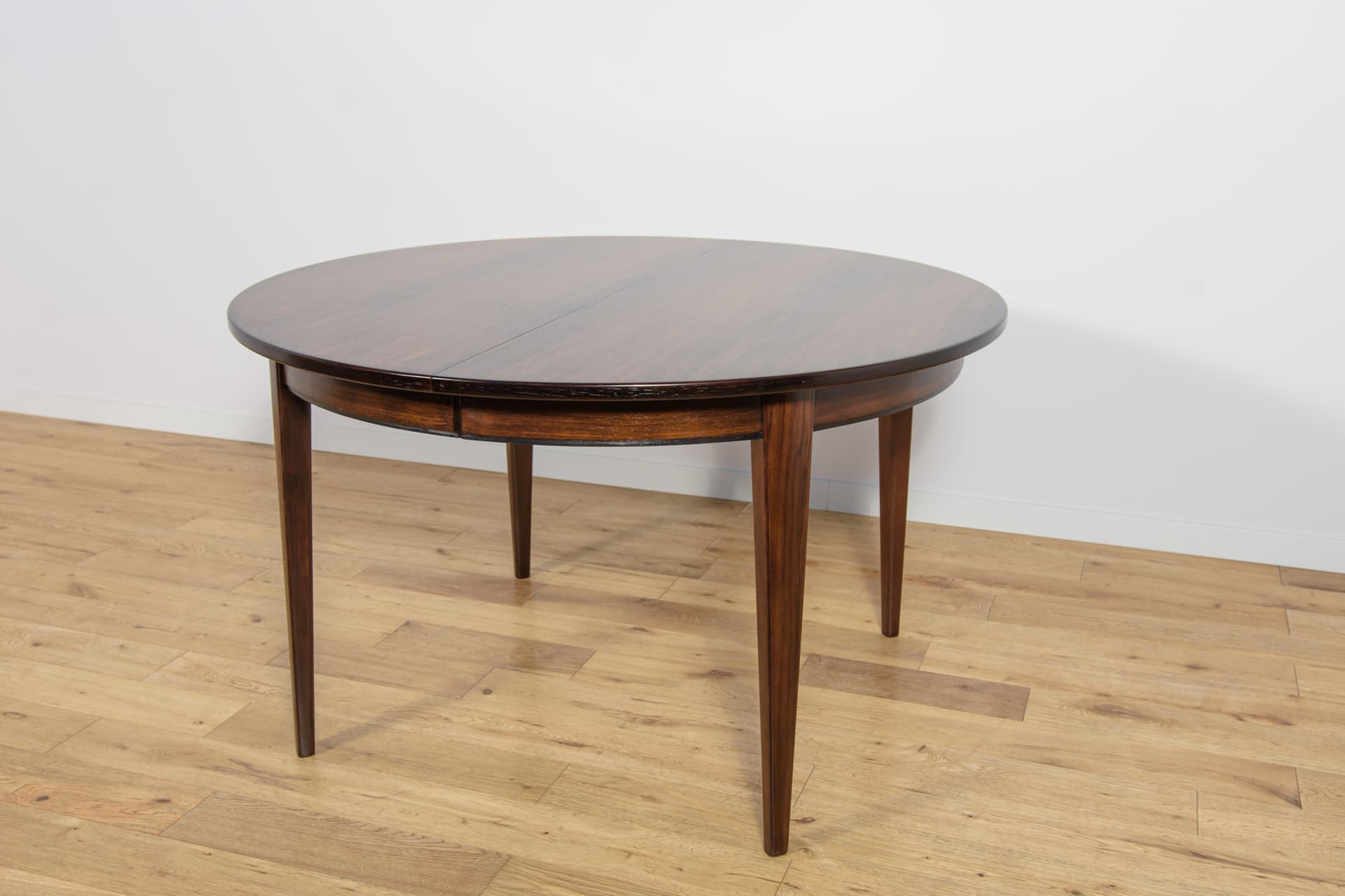 Round Extendable Dining Table Model 55, rosewood, by G. Omann, Omann Jun, Denmark, 1960s. - 291712