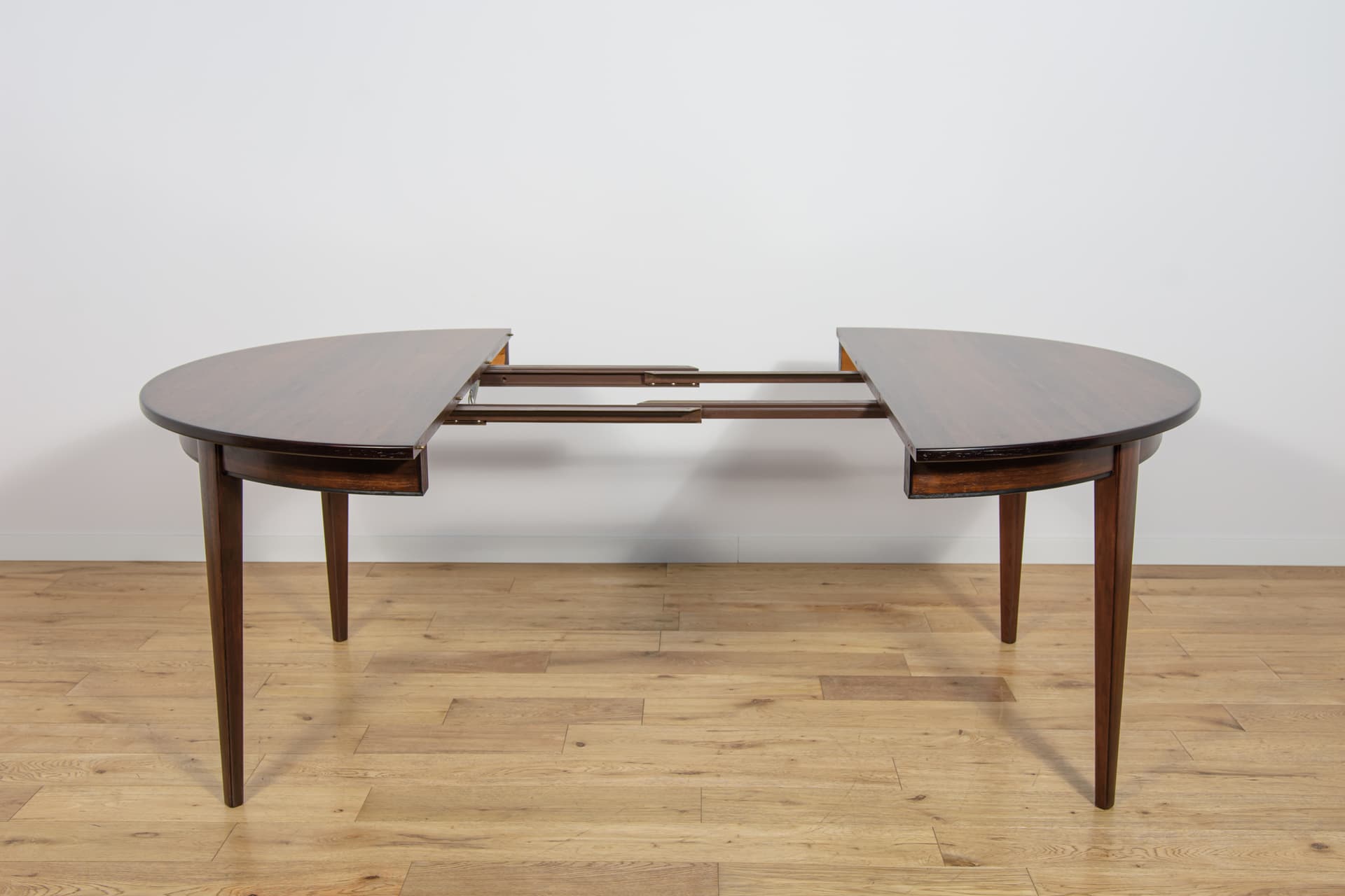 Round Extendable Dining Table Model 55, rosewood, by G. Omann, Omann Jun, Denmark, 1960s. - 291717