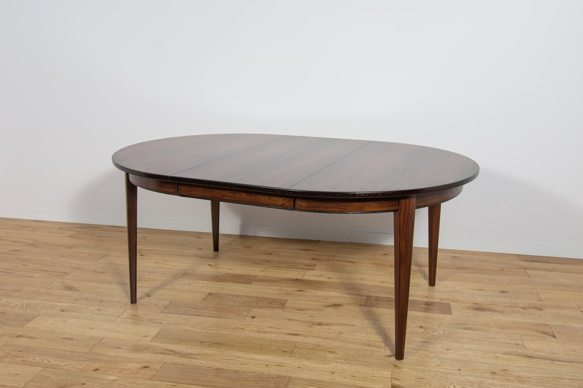 Round Extendable Dining Table Model 55, rosewood, by G. Omann, Omann Jun, Denmark, 1960s. - 291720