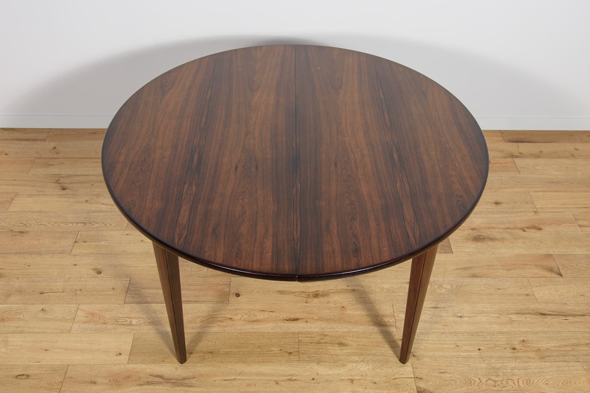 Round Extendable Dining Table Model 55, rosewood, by G. Omann, Omann Jun, Denmark, 1960s. - 291714
