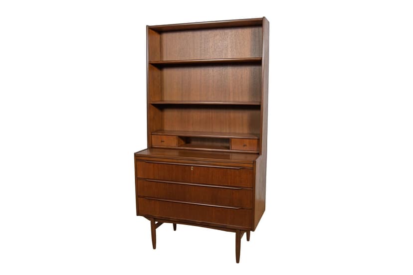 Regał, teak brązowy, Dania, lata 60.