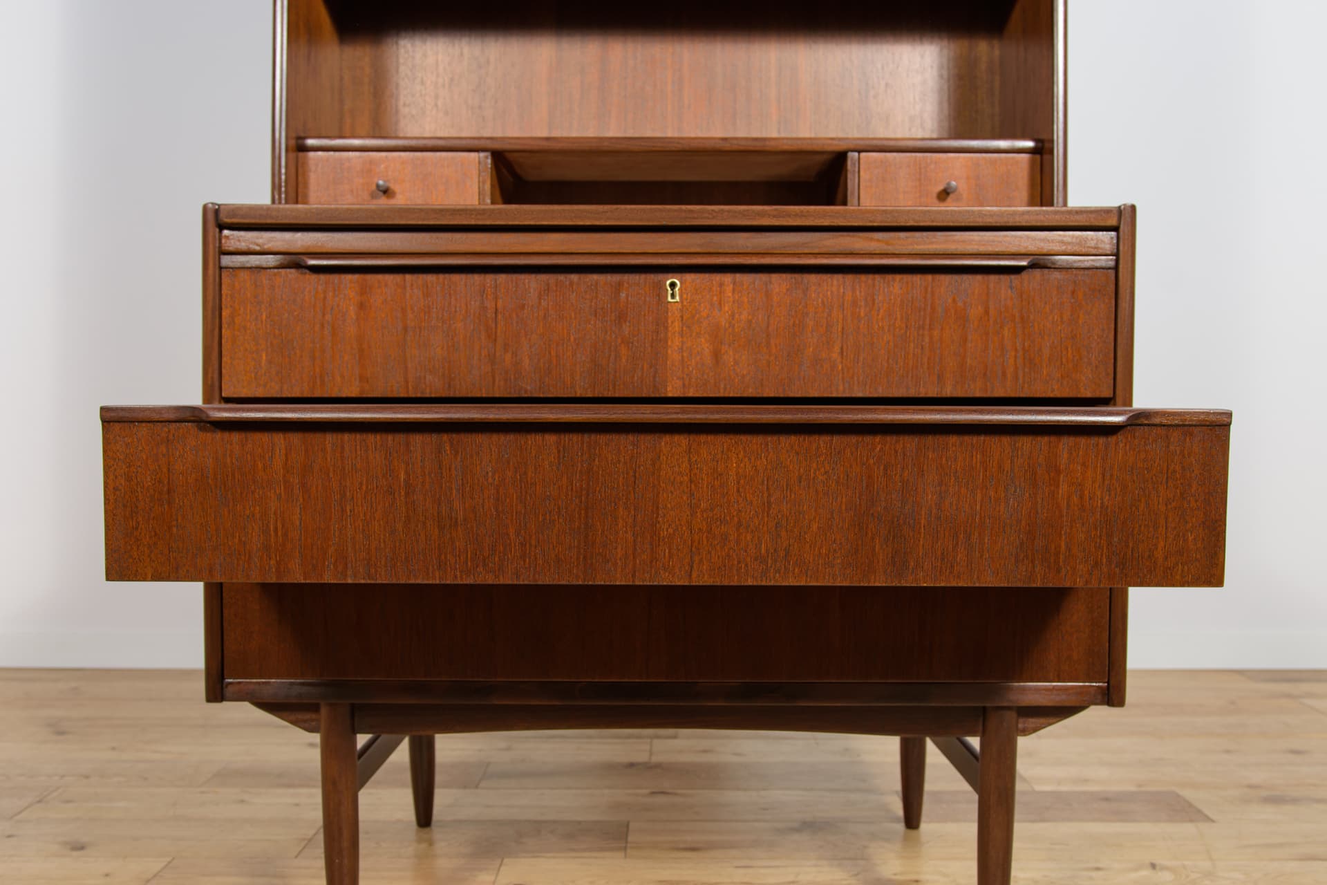 Regał, teak brązowy, Dania, lata 60. - 291762