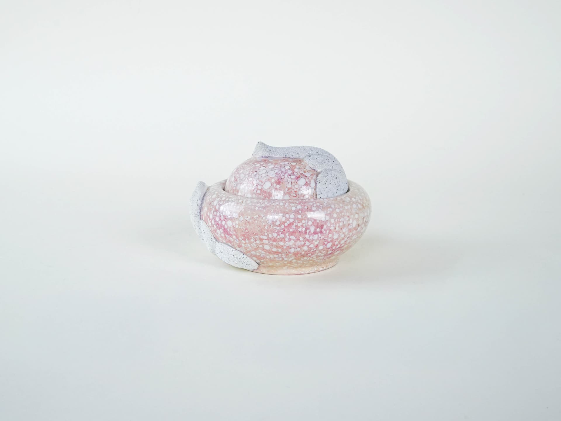 Sugar bowl, multicolor ceramics, Italy, 1970s. - 291788