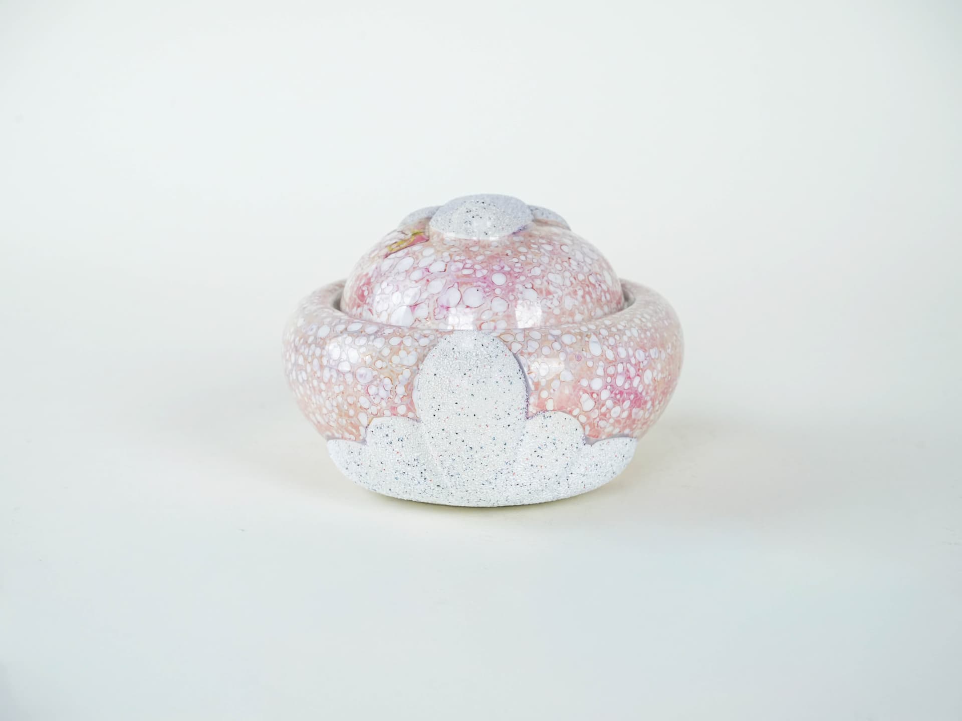 Sugar bowl, multicolor ceramics, Italy, 1970s. - 291789