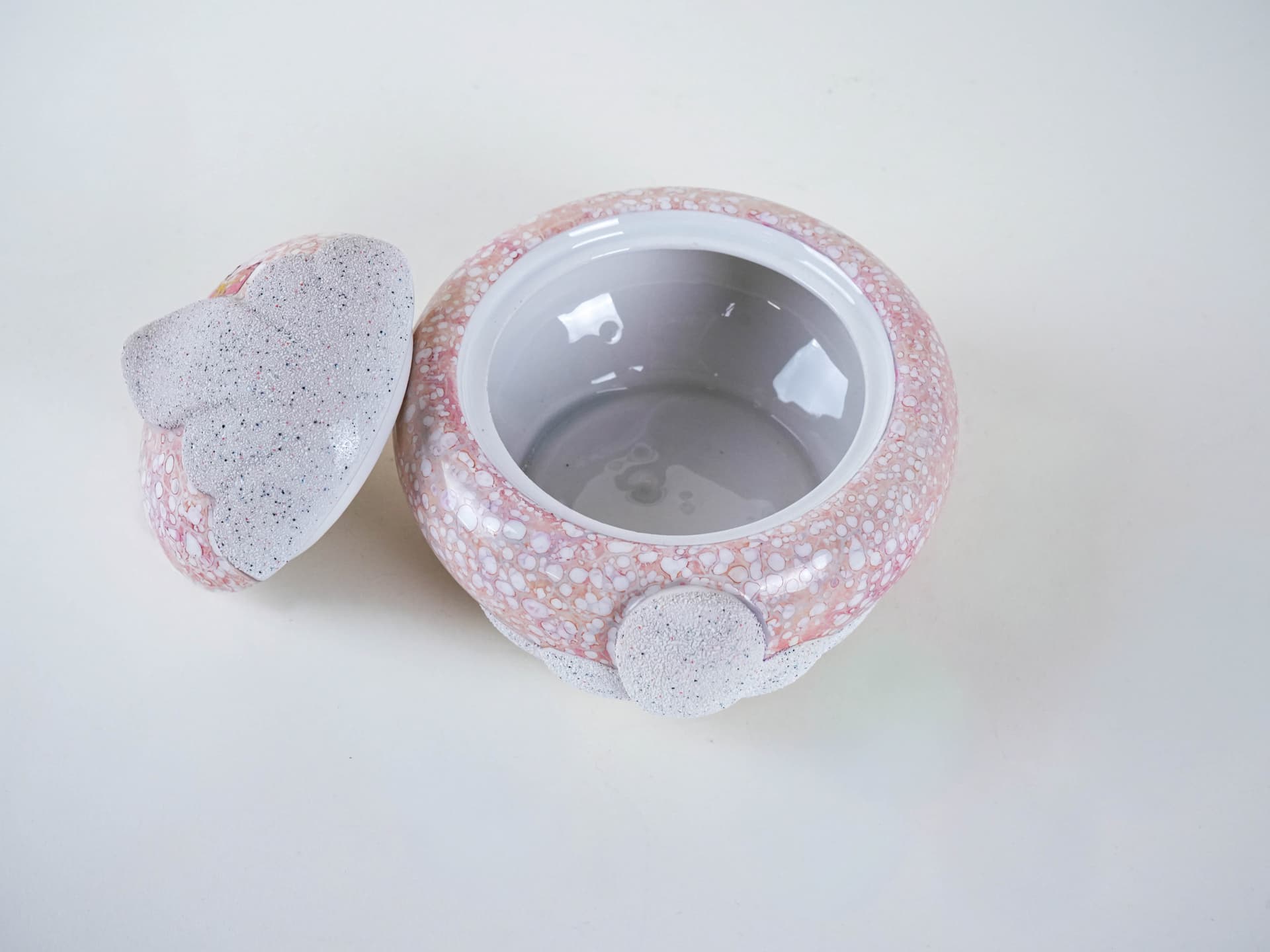 Sugar bowl, multicolor ceramics, Italy, 1970s. - 291792