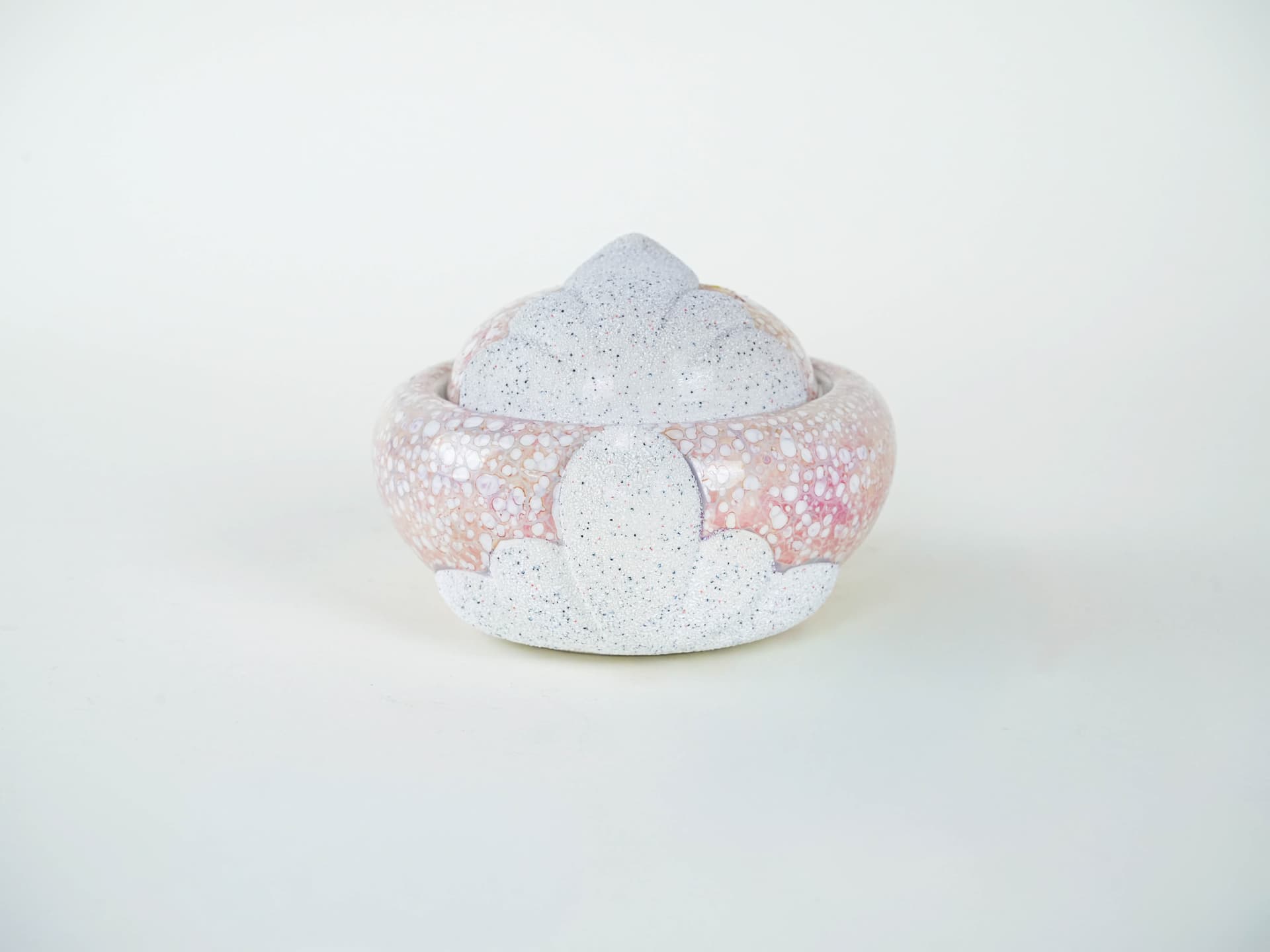 Sugar bowl, multicolor ceramics, Italy, 1970s. - 291790