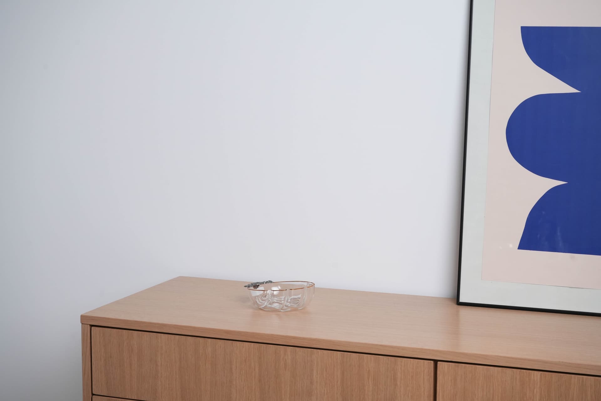 Miska dekoracyjna, szkło transparentne, złocenie, srebro, Włochy, lata 70. - 291802