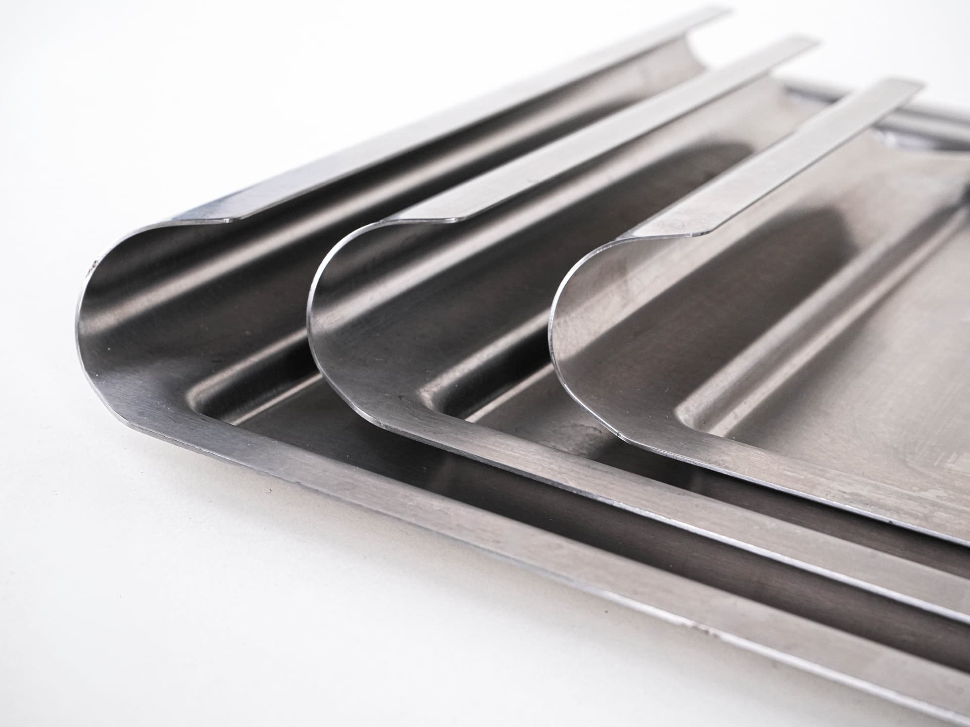 Komplet tac, srebrny, stal nierdzewna, Włochy, lata 70. - 291905