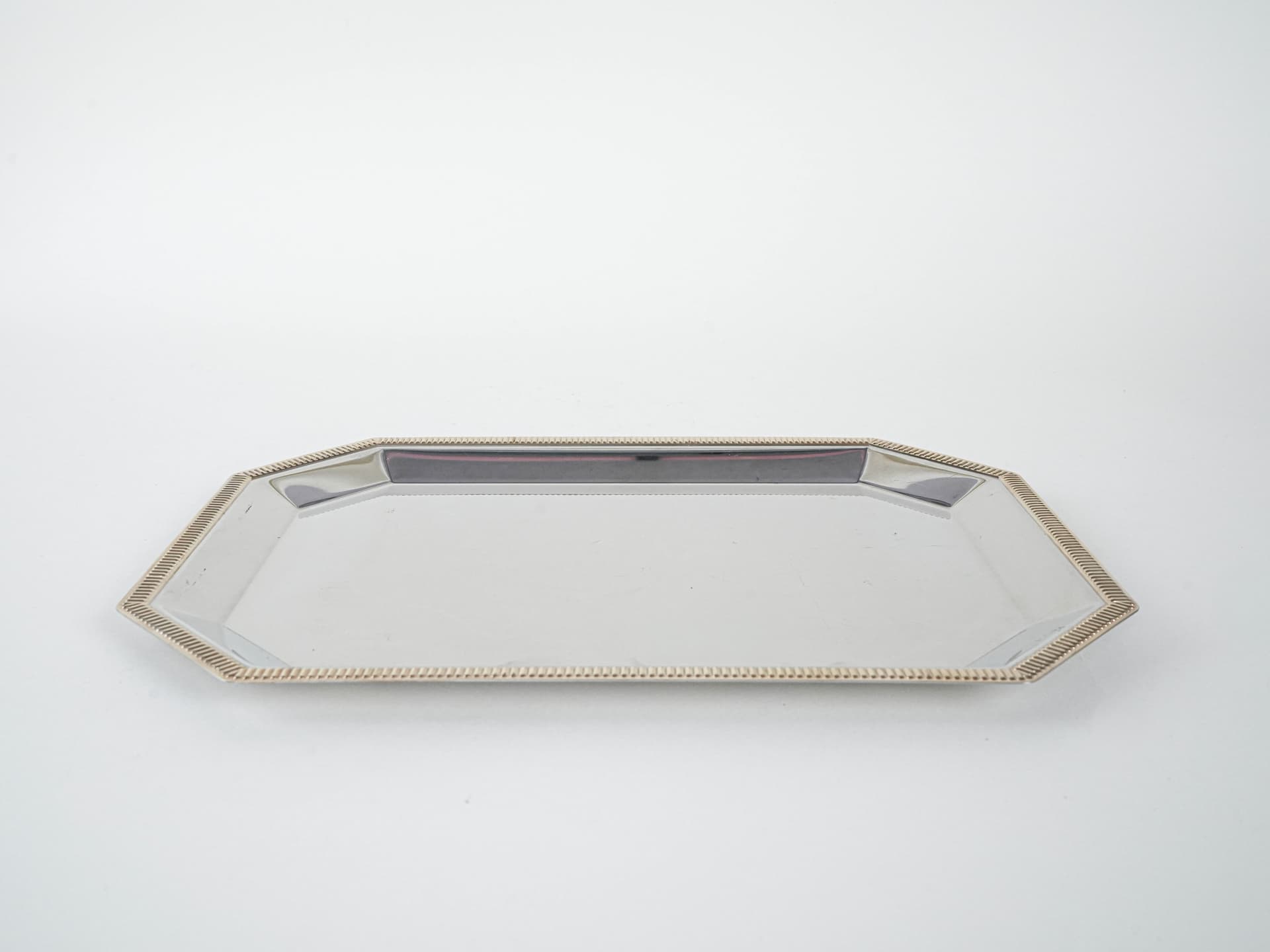 Tray, silver stainless steel, gold-plated, Italy, 1970s. - 291943