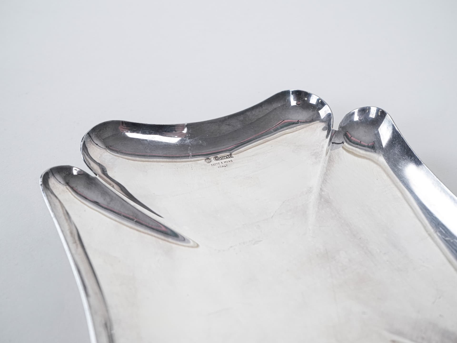 Tray, silver metal, Cassetti, Italy, 1970s. - 291979