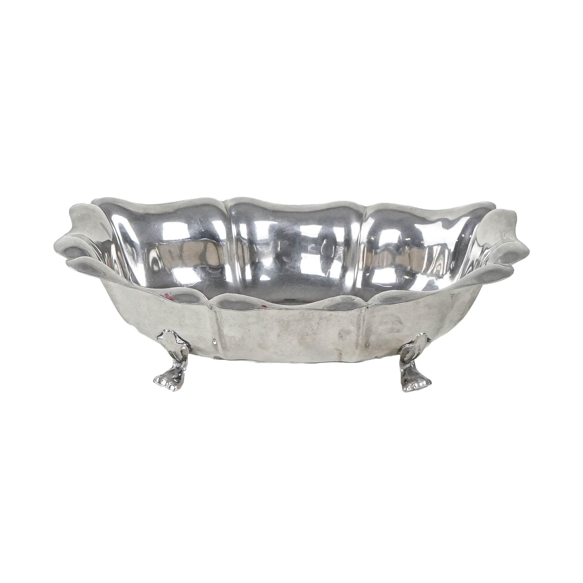 Patera owalna, srebro, Włochy, lata 70.