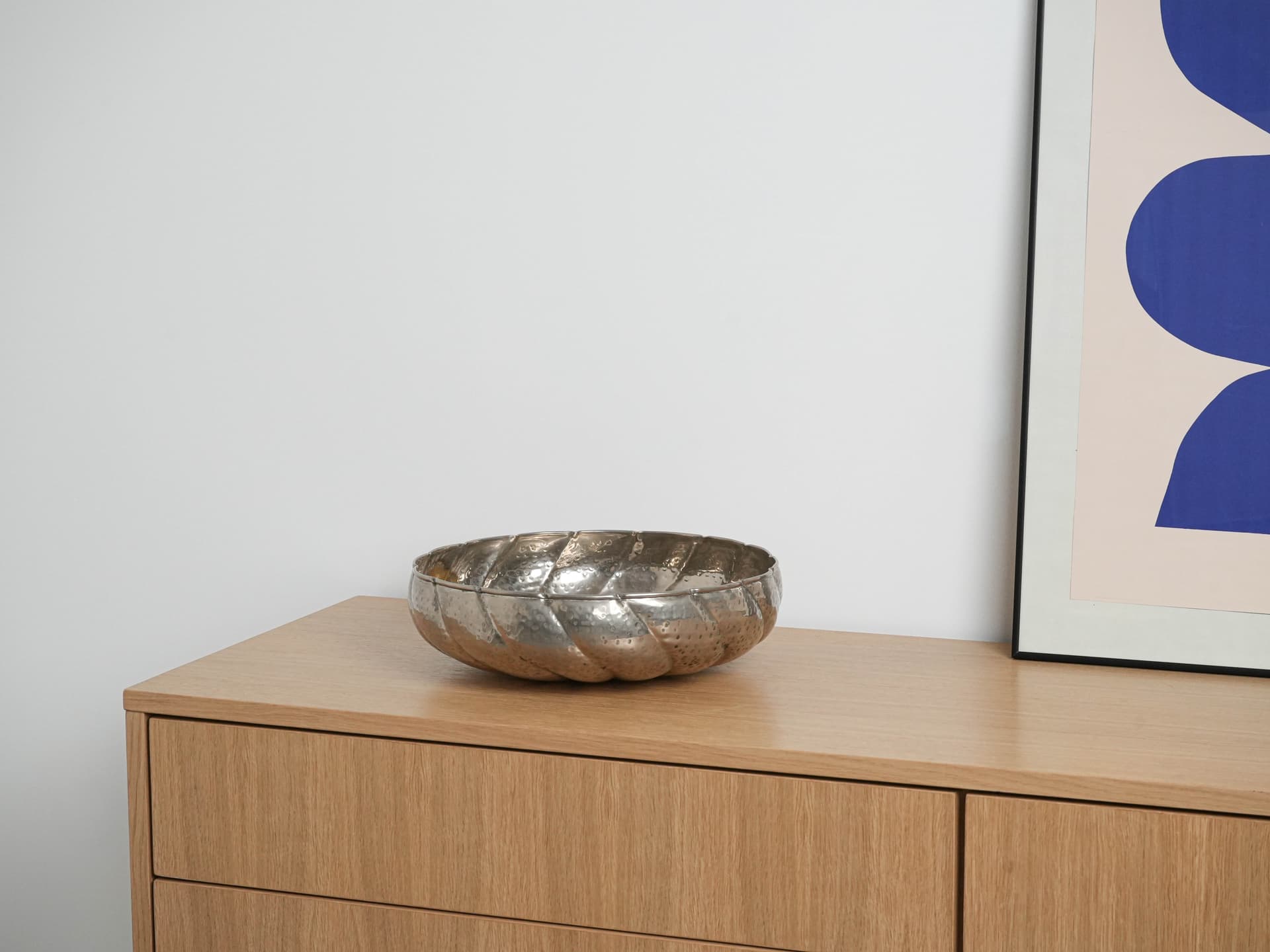 Misa dekoracyjna, srebrny, metal, Włochy, lata 60. - 292039