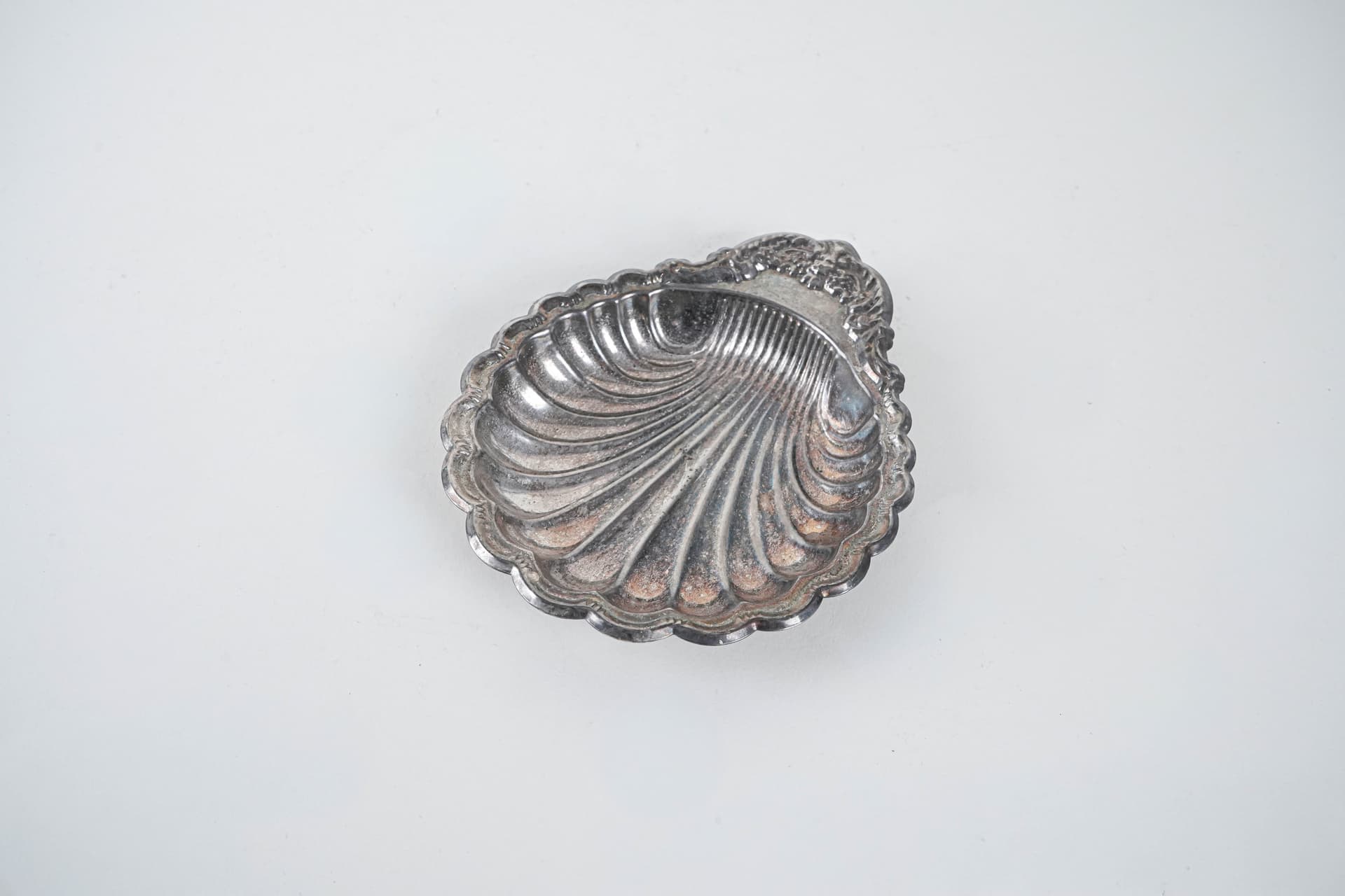 Patera muszla, metal srebrny, Włochy, lata 60. - 292047