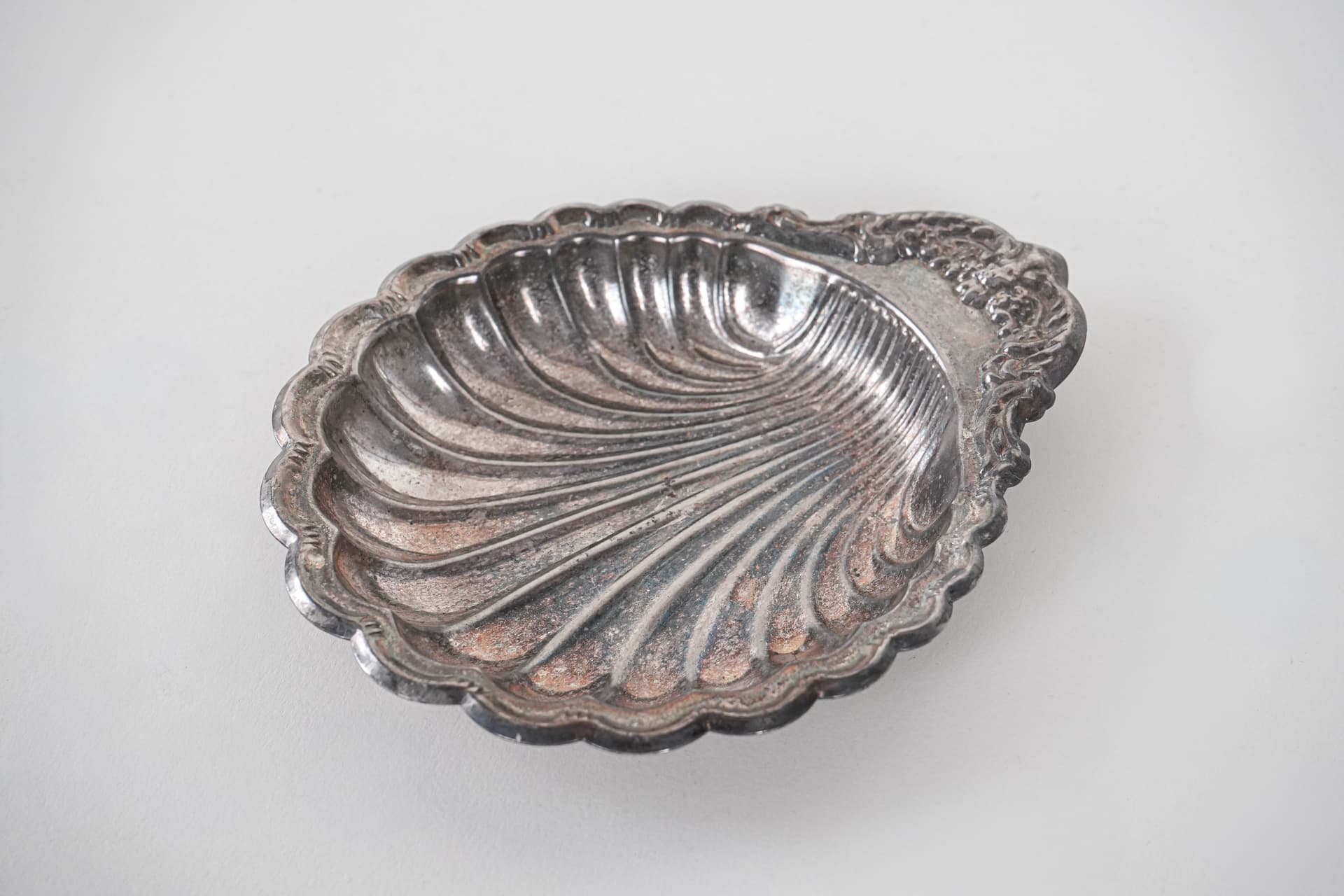 Patera muszla, metal srebrny, Włochy, lata 60. - 292048