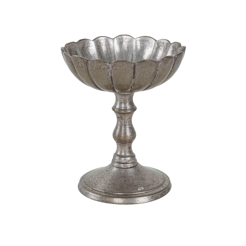 Decorative goblet, silver metal, Italy, 1960s.