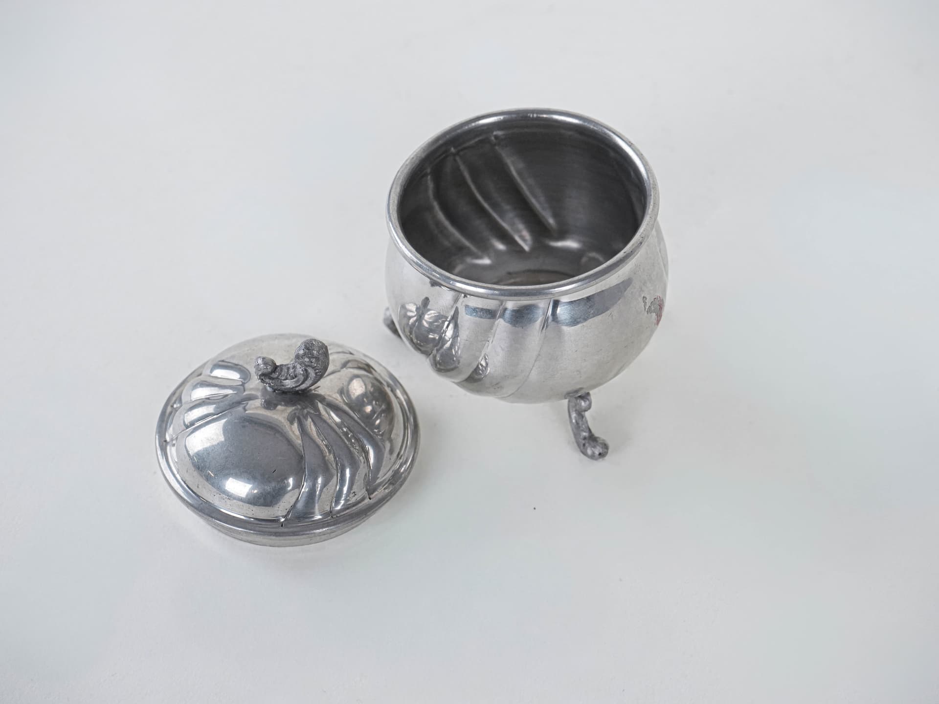 Szkatułka srebrny, metal, Włochy, lata 60. - 292086