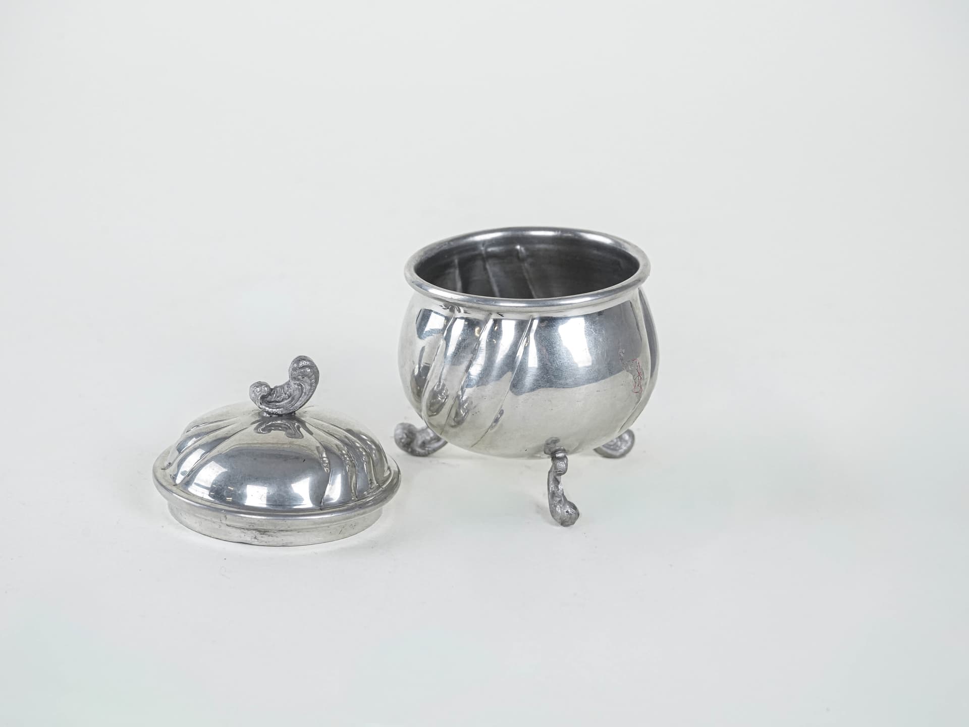 Szkatułka srebrny, metal, Włochy, lata 60. - 292085