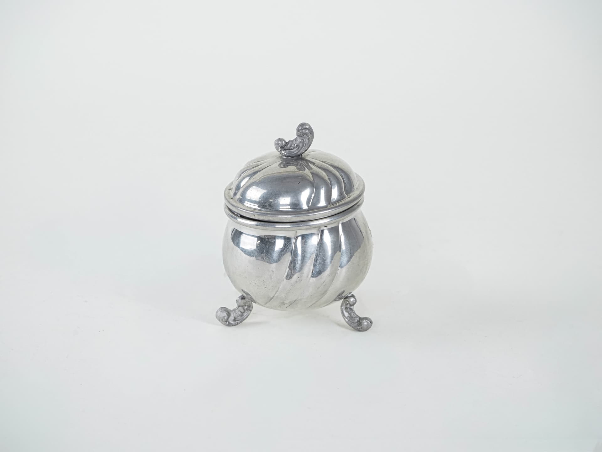 Szkatułka srebrny, metal, Włochy, lata 60. - 292083