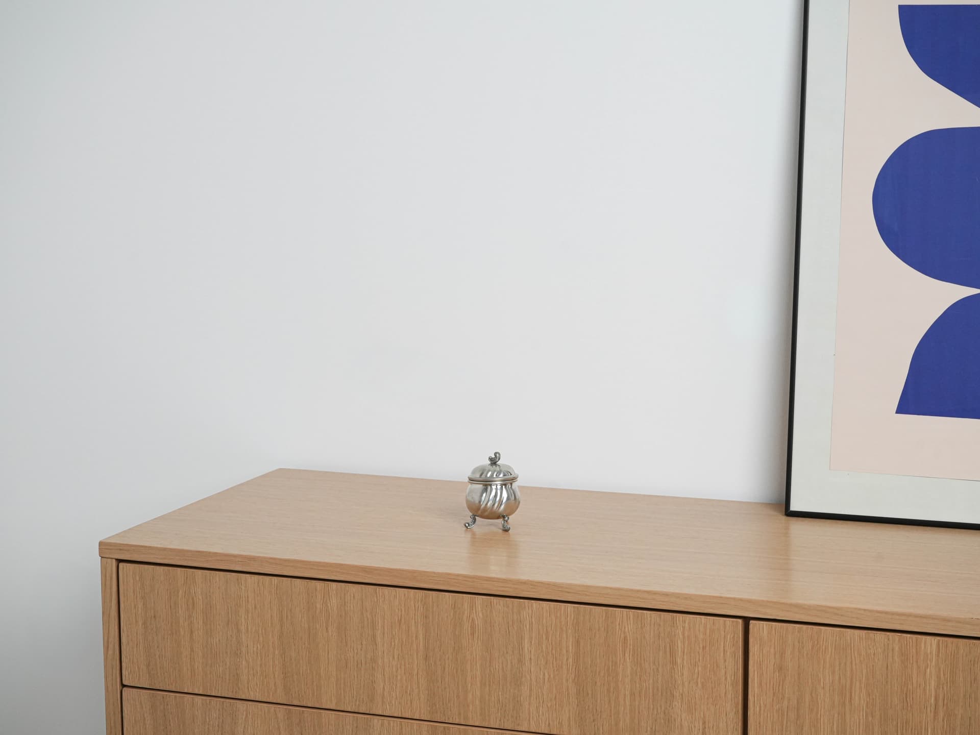 Szkatułka srebrny, metal, Włochy, lata 60. - 292087