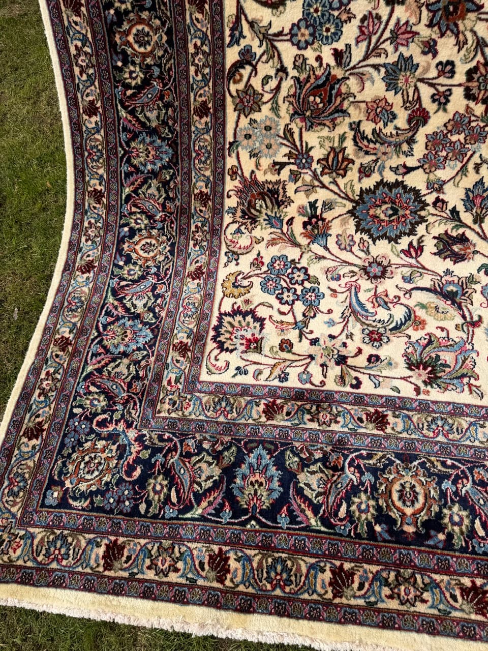 Dywan Keshan 340x250 cm, beżowy, wełna, Iran - 292088