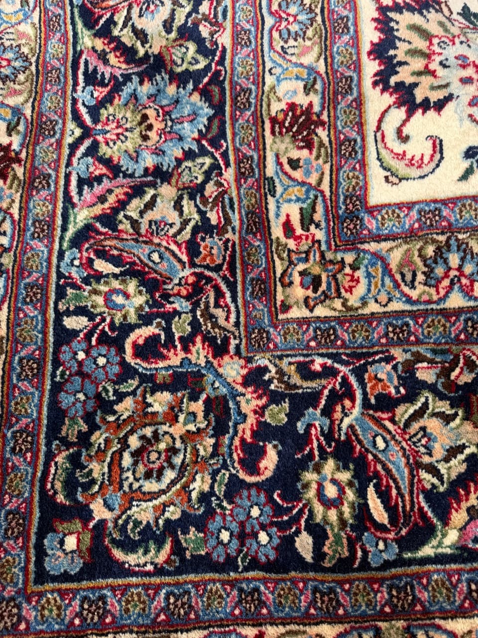 Dywan Keshan 340x250 cm, beżowy, wełna, Iran - 292097