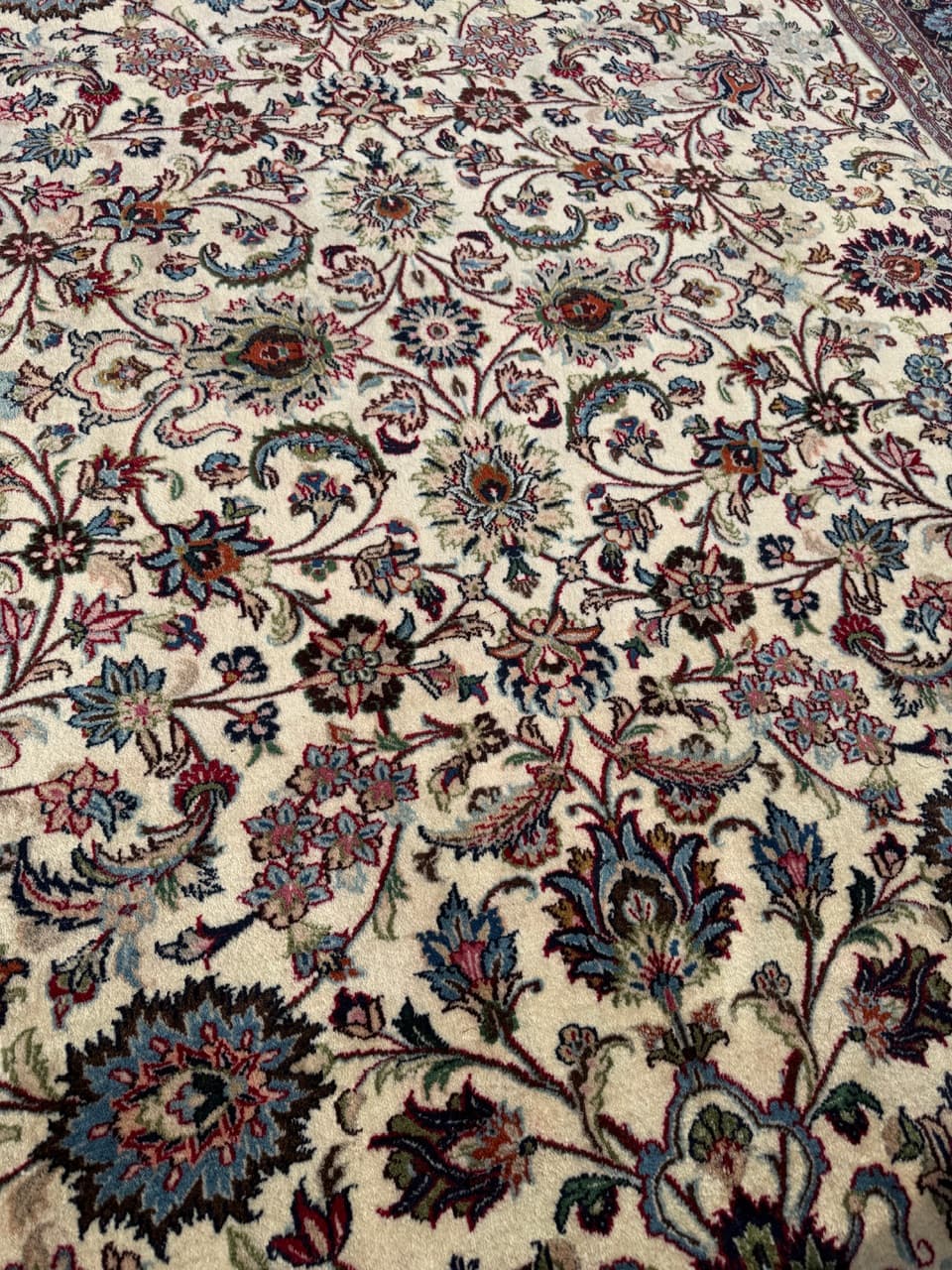 Dywan Keshan 340x250 cm, beżowy, wełna, Iran - 292098