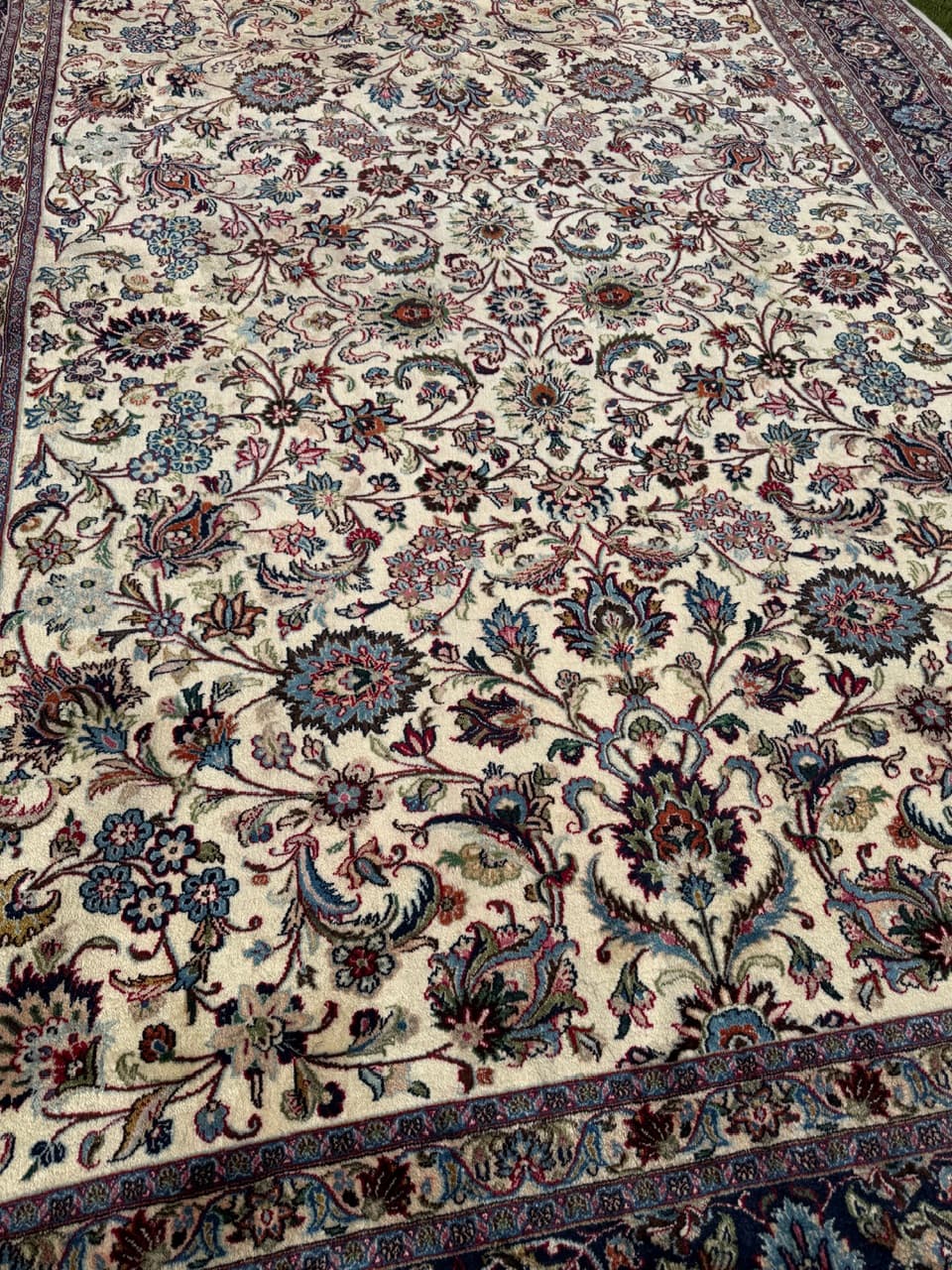 Dywan Keshan 340x250 cm, beżowy, wełna, Iran - 292095