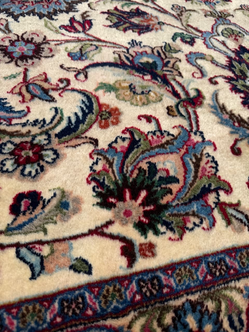 Dywan Keshan 340x250 cm, beżowy, wełna, Iran - 292100