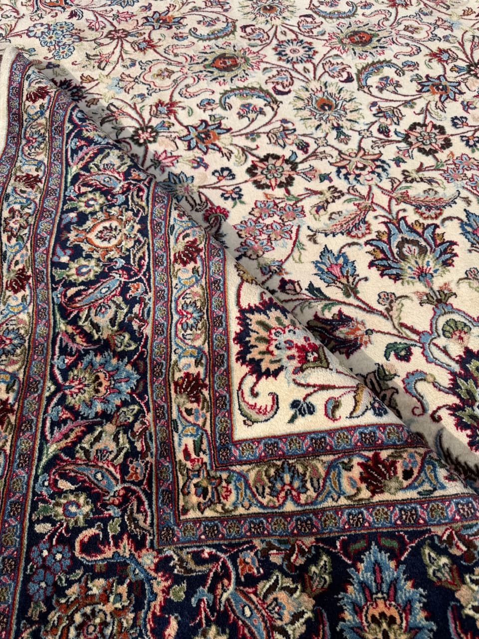 Dywan Keshan 340x250 cm, beżowy, wełna, Iran - 292096