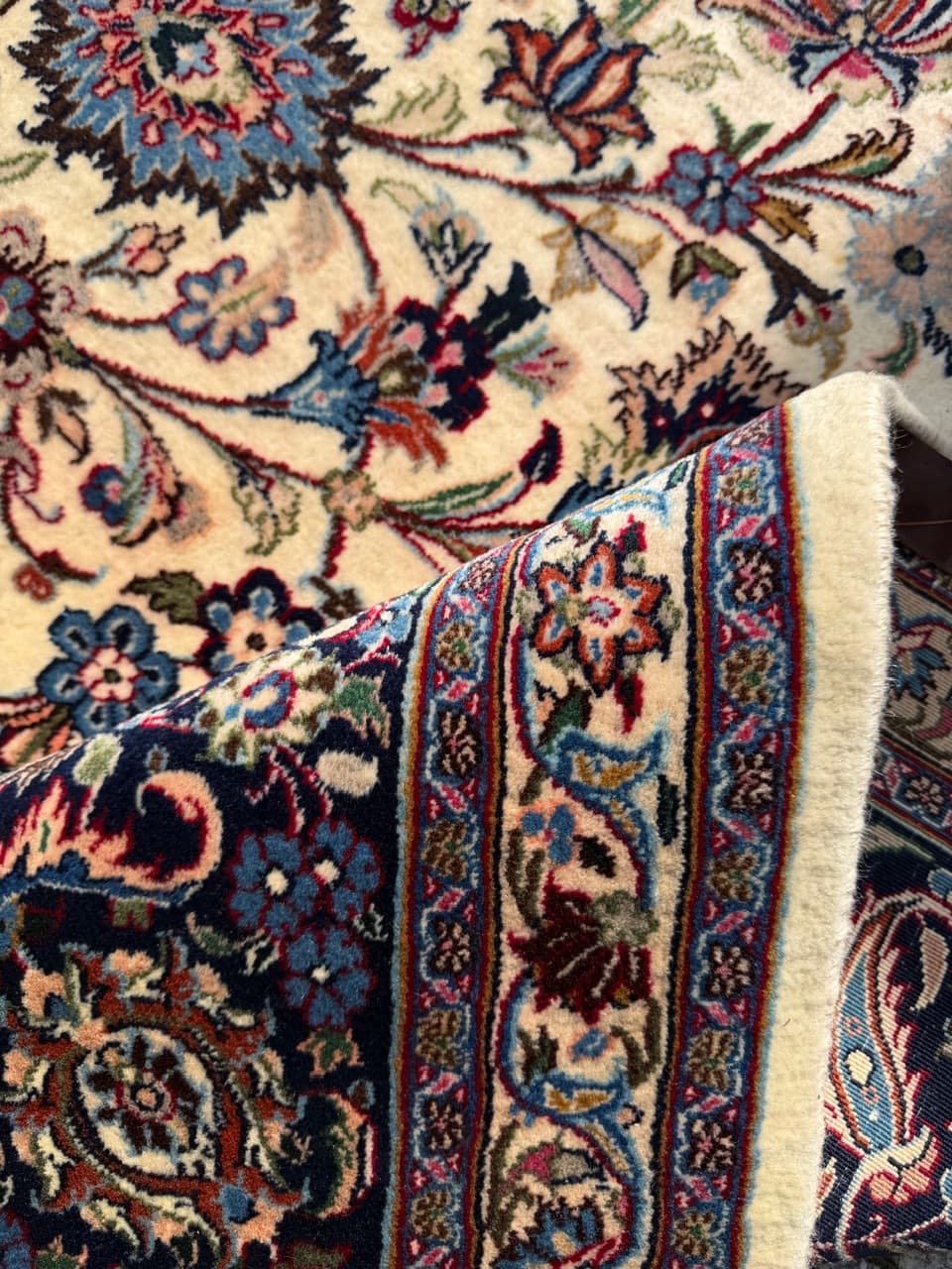 Dywan Keshan 340x250 cm, beżowy, wełna, Iran - 292101