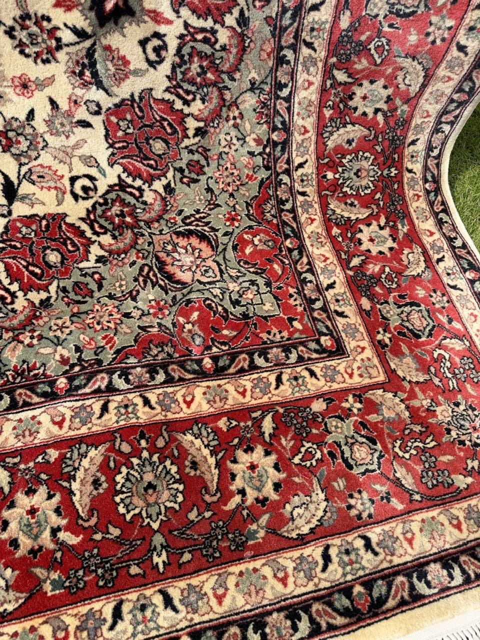 Dywan Ispahan 320x250 cm, czerwony, wełna, Iran - 292108