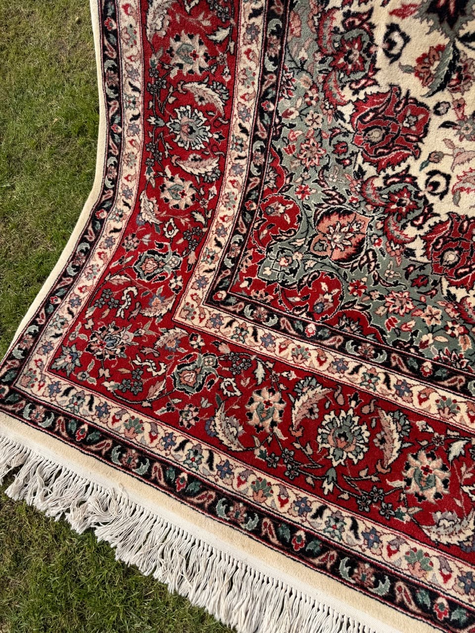 Dywan Ispahan 320x250 cm, czerwony, wełna, Iran - 292106