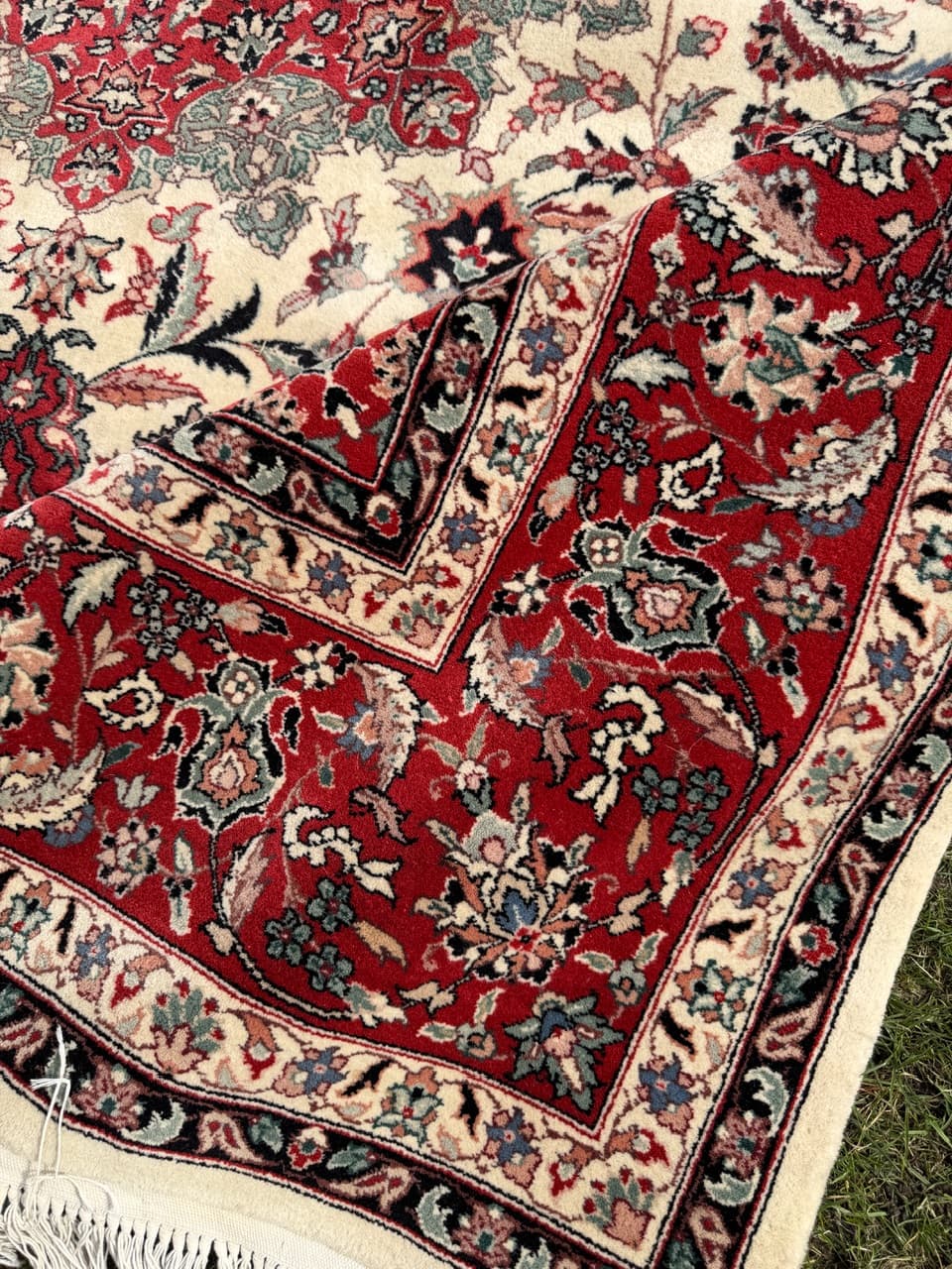 Dywan Ispahan 320x250 cm, czerwony, wełna, Iran - 292115