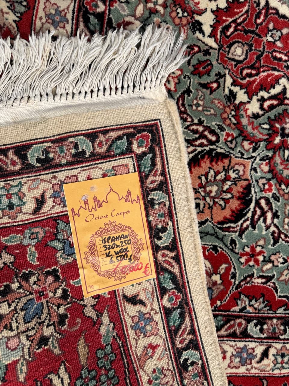 Dywan Ispahan 320x250 cm, czerwony, wełna, Iran - 292114