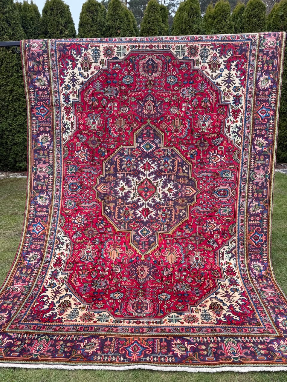 Dywan perski Tabriz 335x235 cm, multikolor, wełna, Iran - 292117