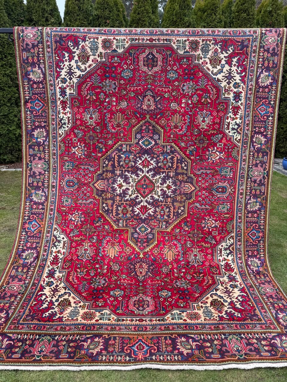 Dywan perski Tabriz 335x235 cm, multikolor, wełna, Iran - 292121