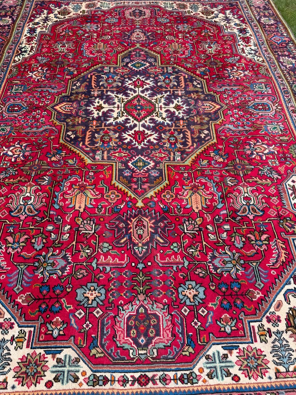 Dywan perski Tabriz 335x235 cm, multikolor, wełna, Iran - 292128