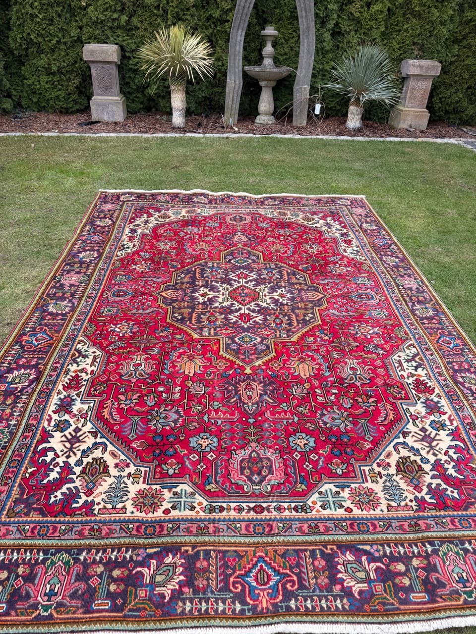 Dywan perski Tabriz 335x235 cm, multikolor, wełna, Iran - 292127