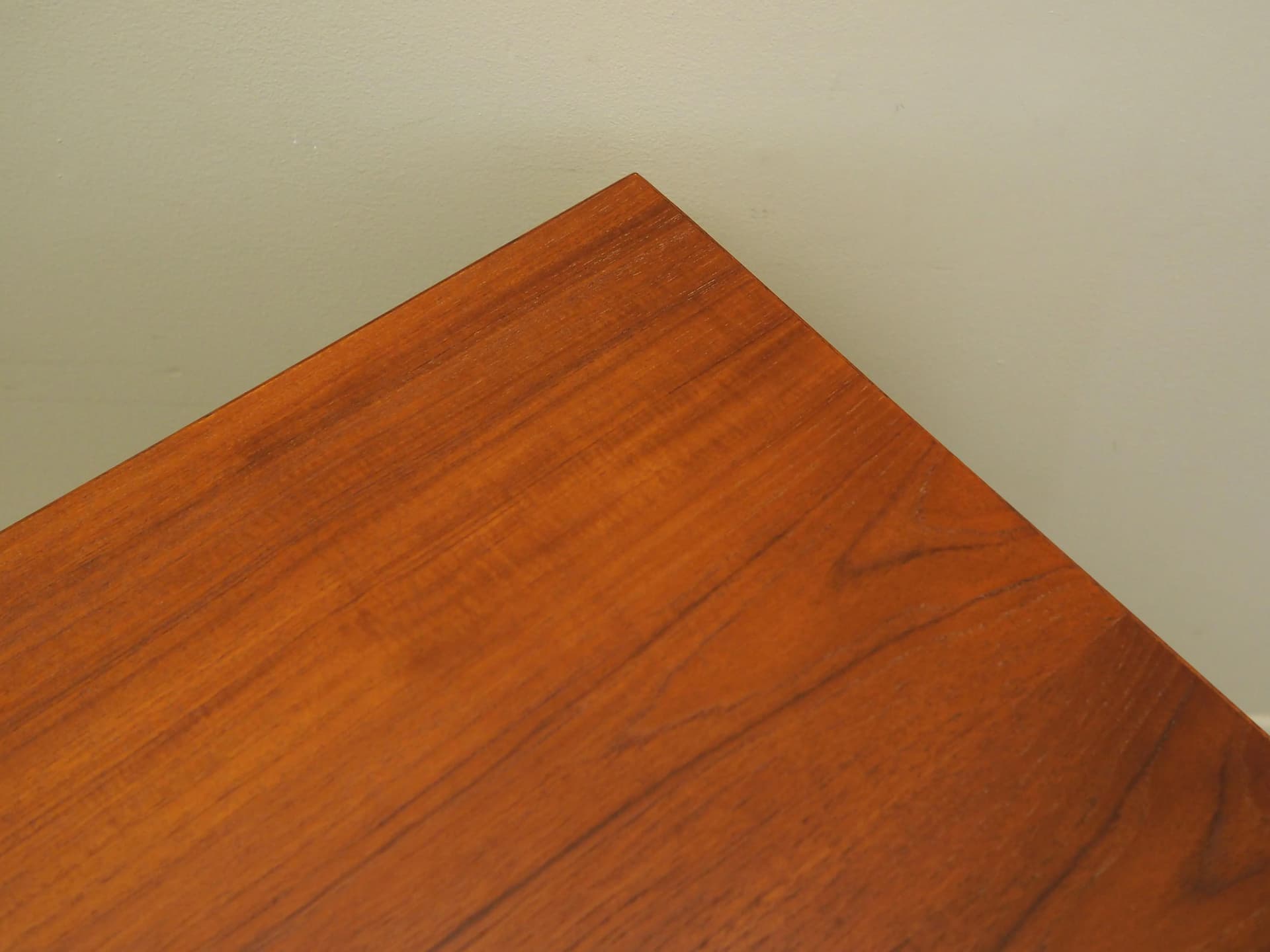 Desk, orange teak, Denmark, 1970s - 21726