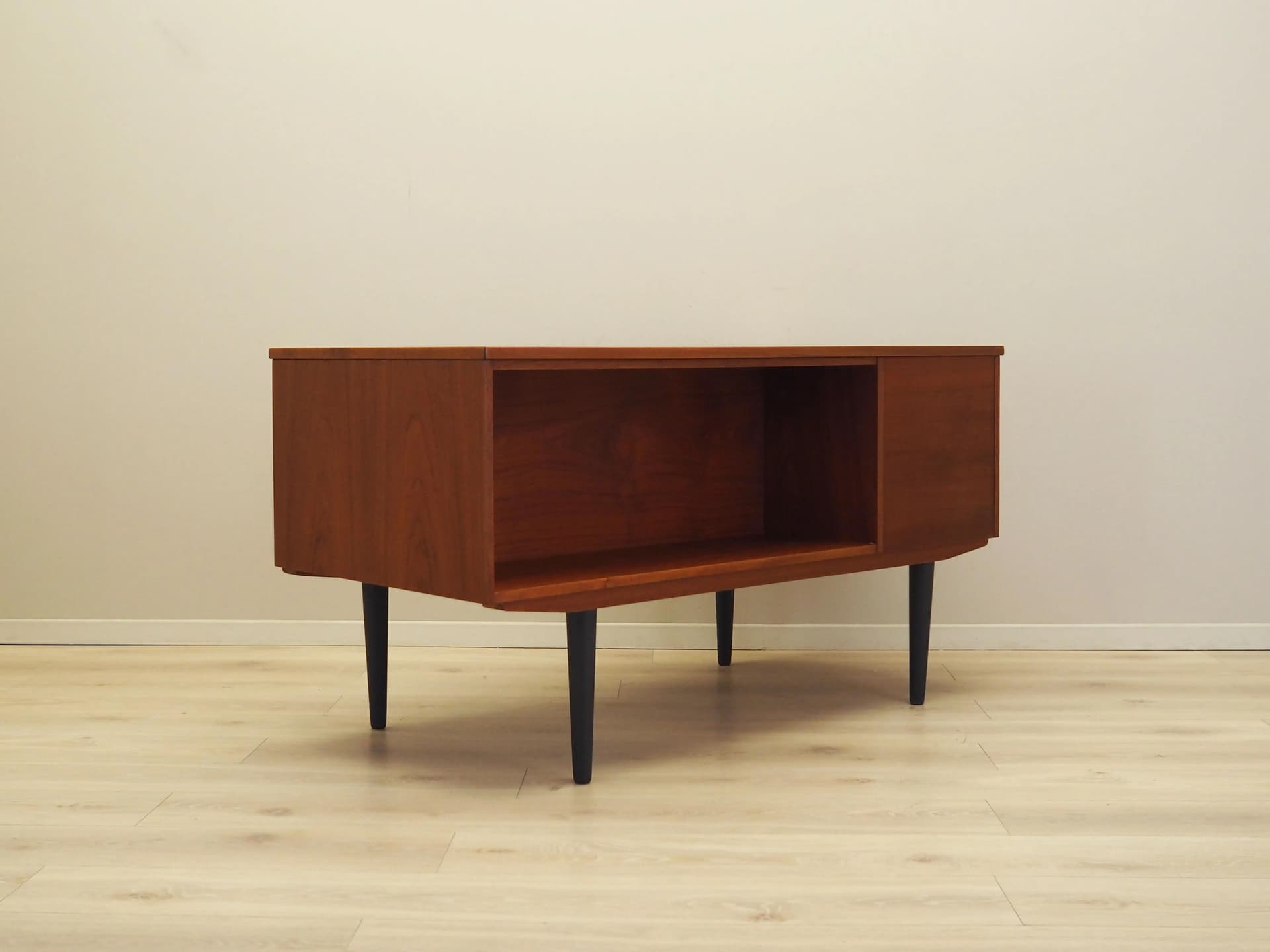 Desk, orange teak, Denmark, 1970s - 21729