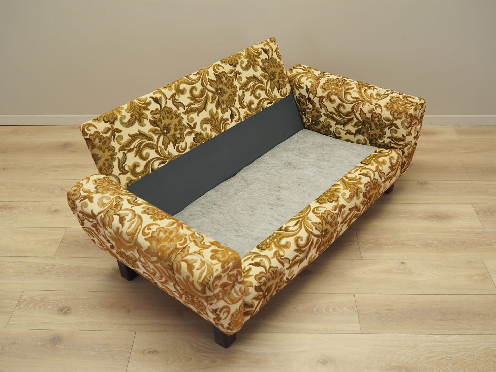 Sofa dwuosobowa, duński design, multikolor, tkanina, Dania, lata 60. - 66727