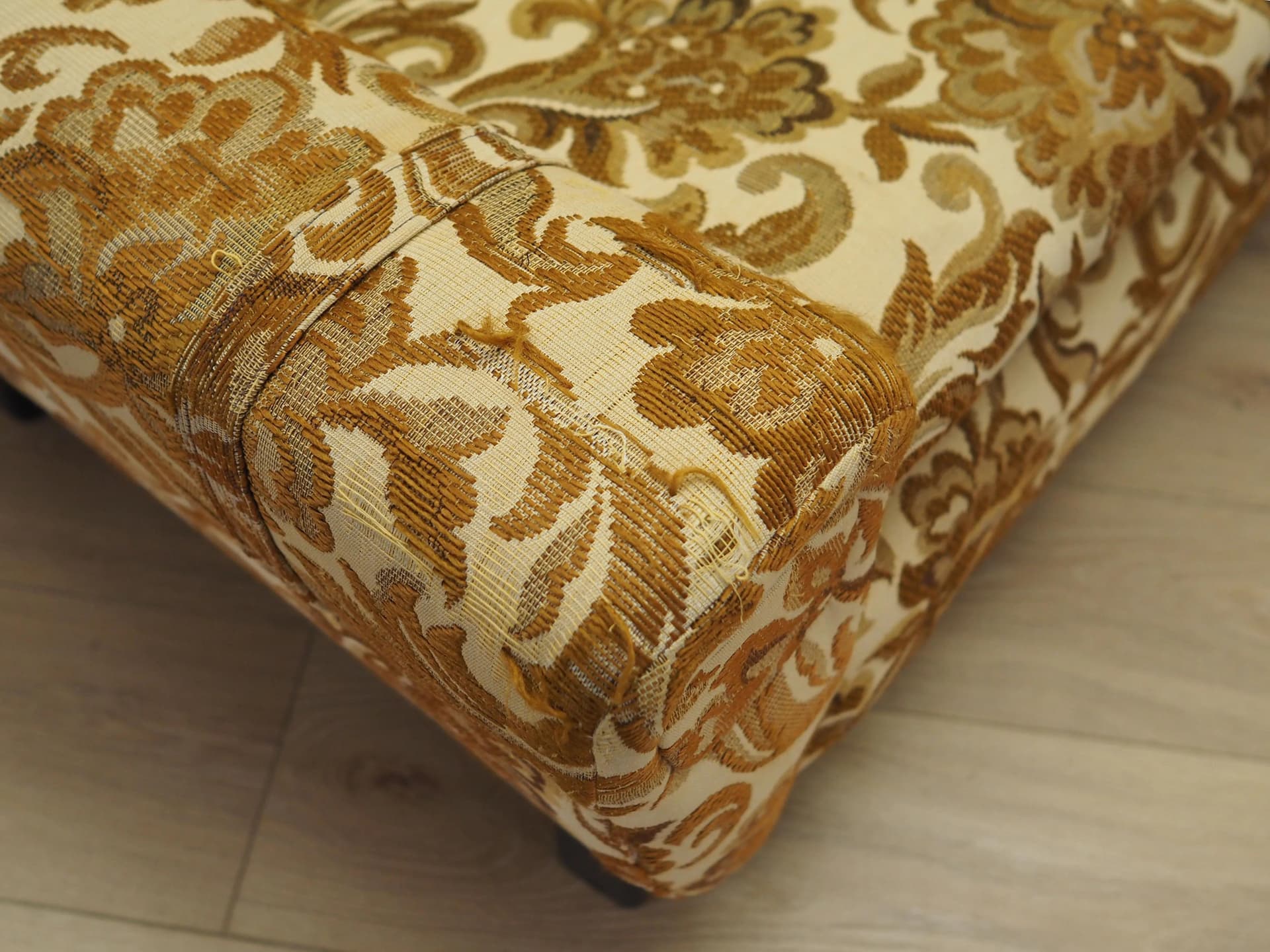 Sofa dwuosobowa, duński design, multikolor, tkanina, Dania, lata 60. - 21707