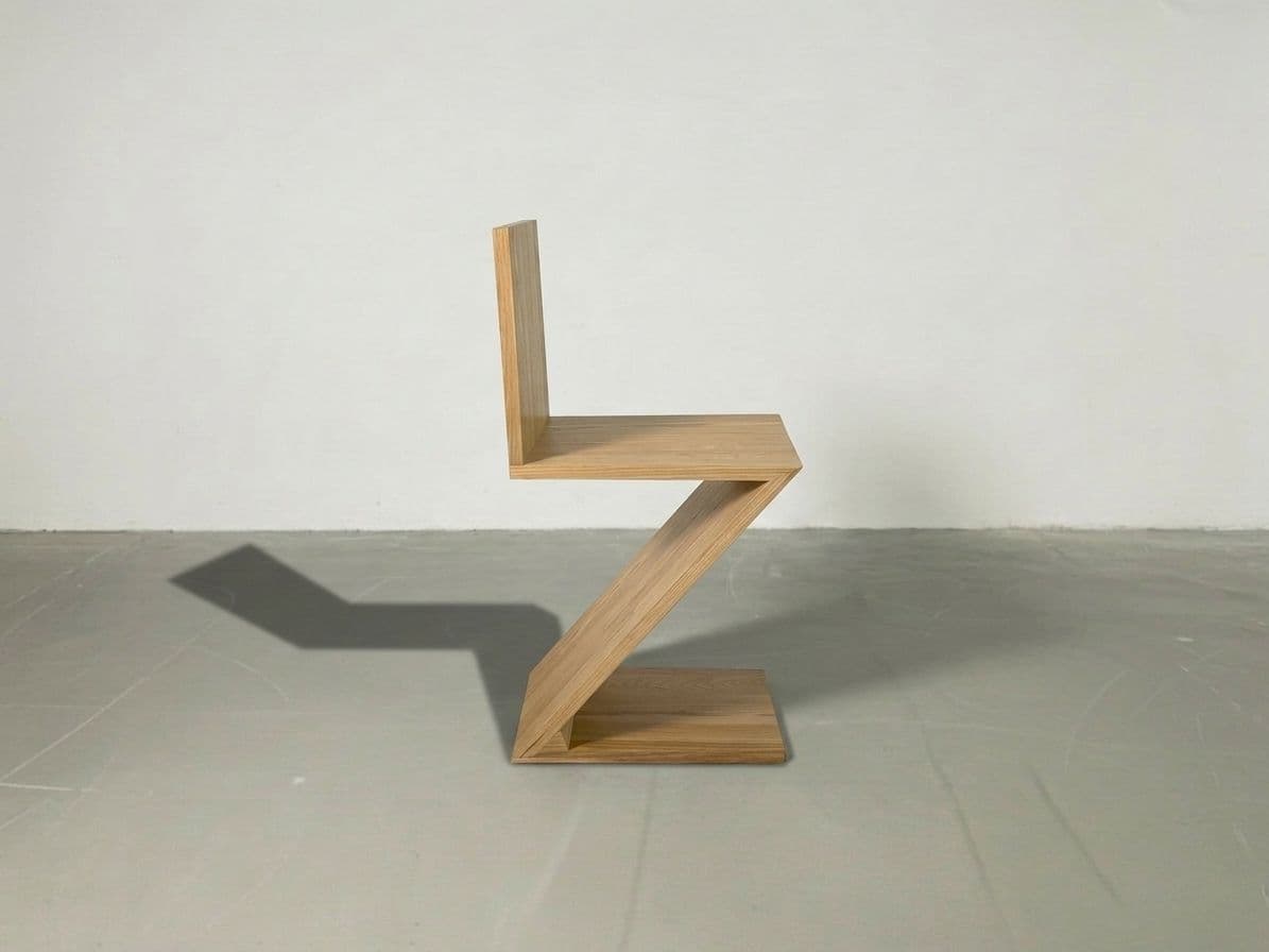 Krzesło wg proj. Zig-Zag, G.T. Rietveld, jesion - 292399