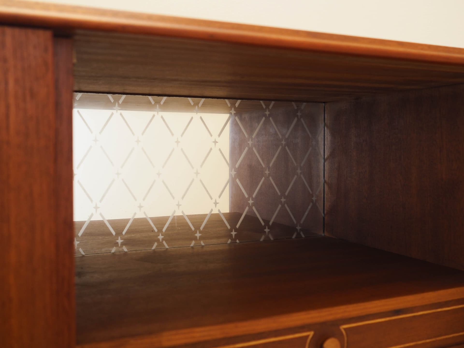 Highboard, tek brązowy, proj. E.W. Bach, Dania, lata 60. - 292472