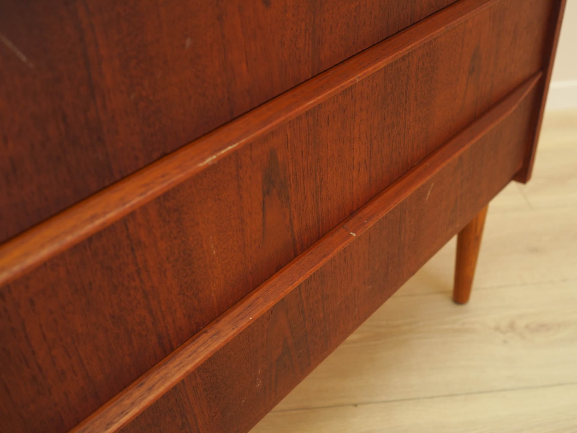 Secretary desk, brown, teak, Denmark, 1970s. - 292485