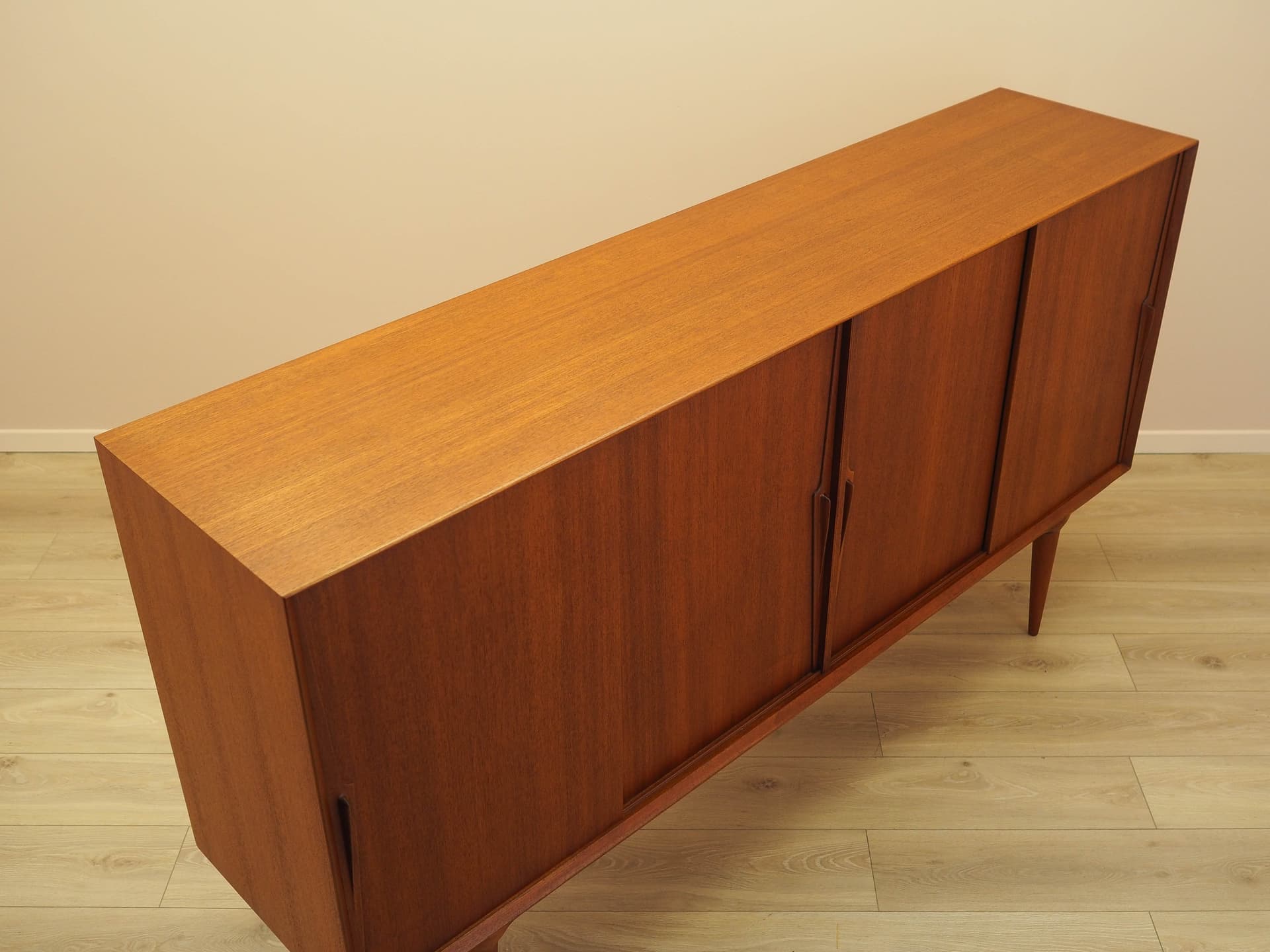 Highboard Model 19, brązowy, teak, Omann Jun, Dania, lata 70. - 292495