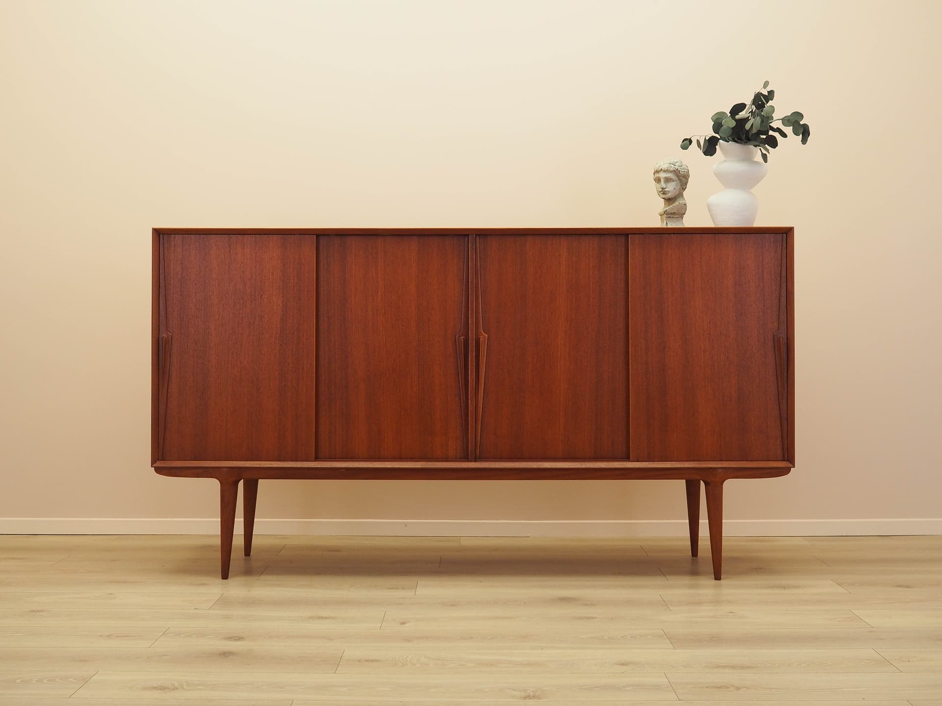 Highboard Model 19, brązowy, teak, Omann Jun, Dania, lata 70. - 292490