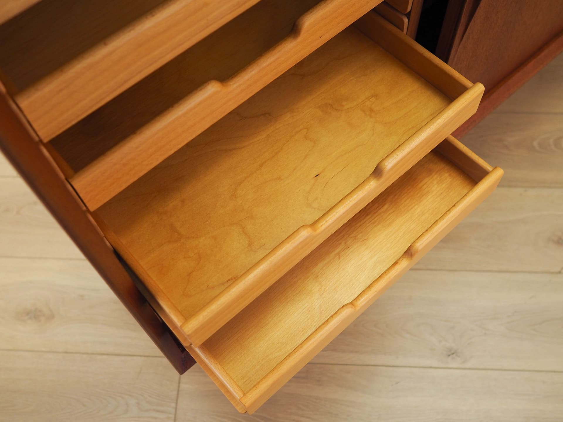 Highboard Model 19, brązowy, teak, Omann Jun, Dania, lata 70. - 292501